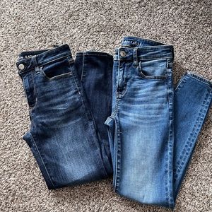 Bundle of 2 AE Nexxt Level Stretch Jeggings - size 4 Short